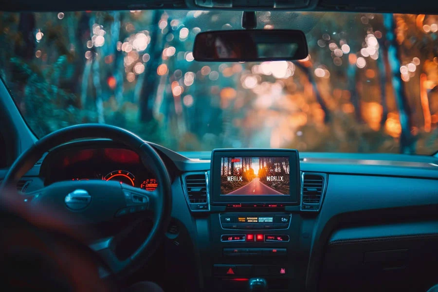 Carplay rearview mirror camera