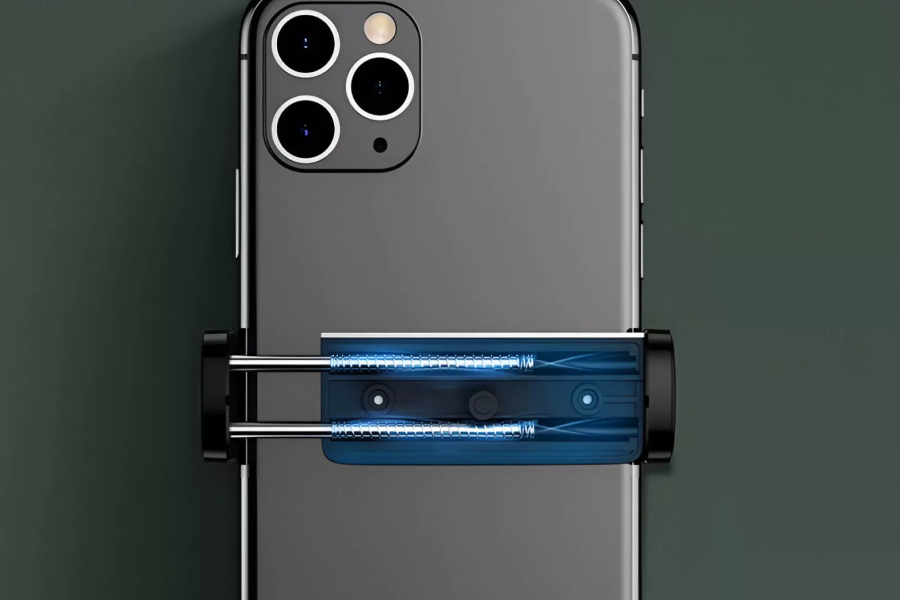 Magnetic car phone mount